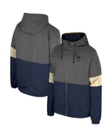 Men's Colosseum Charcoal Notre Dame Fighting Irish Miles Full-Zip Jacket