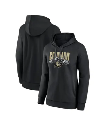 Women's Fanatics Black Colorado Buffaloes Rocky Mountain Buffs Pullover Hoodie