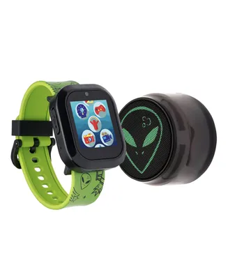 Playzoom V3 Boys Green Silicone Smartwatch 42mm Gift Set
