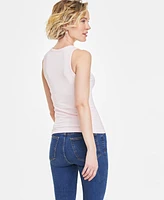 On 34th Women's Ribbed High-Neck Tank Top, Xxs-4X, Created for Macy's