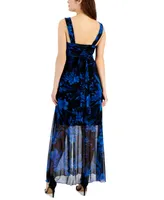 Connected Women's Sleeveless Empire-Waist Maxi Dress