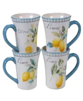 Certified International Citron 4-Pc. Mug asst.