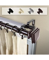 Bedpost 1" Double Curtain Rod 28-48"