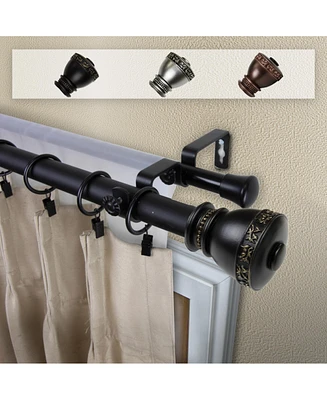 Delaney 1" Double Curtain Rod 66-120"