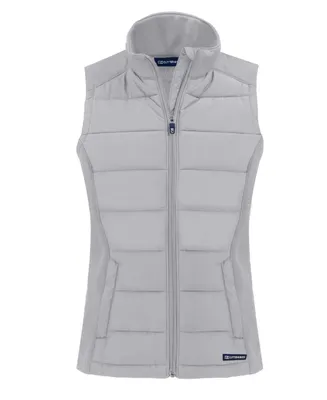 Cutter & Buck Women's Evoke Hybrid Eco Softshell Recycled Full Zip Vest