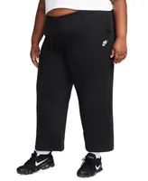 Nike Plus Sportswear Club Fleece Mid-Rise Wide-Leg Sweatpants