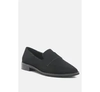 Rag & Co Zofia Womens Suede Penny Loafers