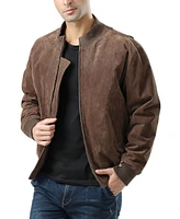 Landing Leathers Men Wwii Suede Leather Tanker Jacket