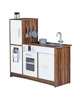 Teamson Kids - Little Chef Palm Spring Modern Play Kitchen - White / Wood