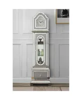 Simplie Fun Noralie Grandfather Clock with Led Mirrored & Faux Diamonds
