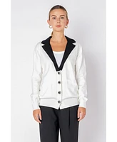 Women's Jewel Knit Blazer Cardigan