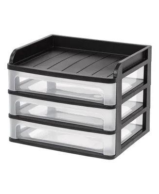 Iris Medium Desktop Drawer System, 1 Pack, Black