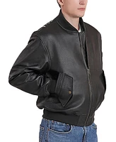 Landing Leathers Men Ma-1 Leather Flight Bomber Jacket