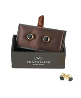 Trafalgar Sutton Tuxedo Stud Set Genuine Onyx (4 piece set)