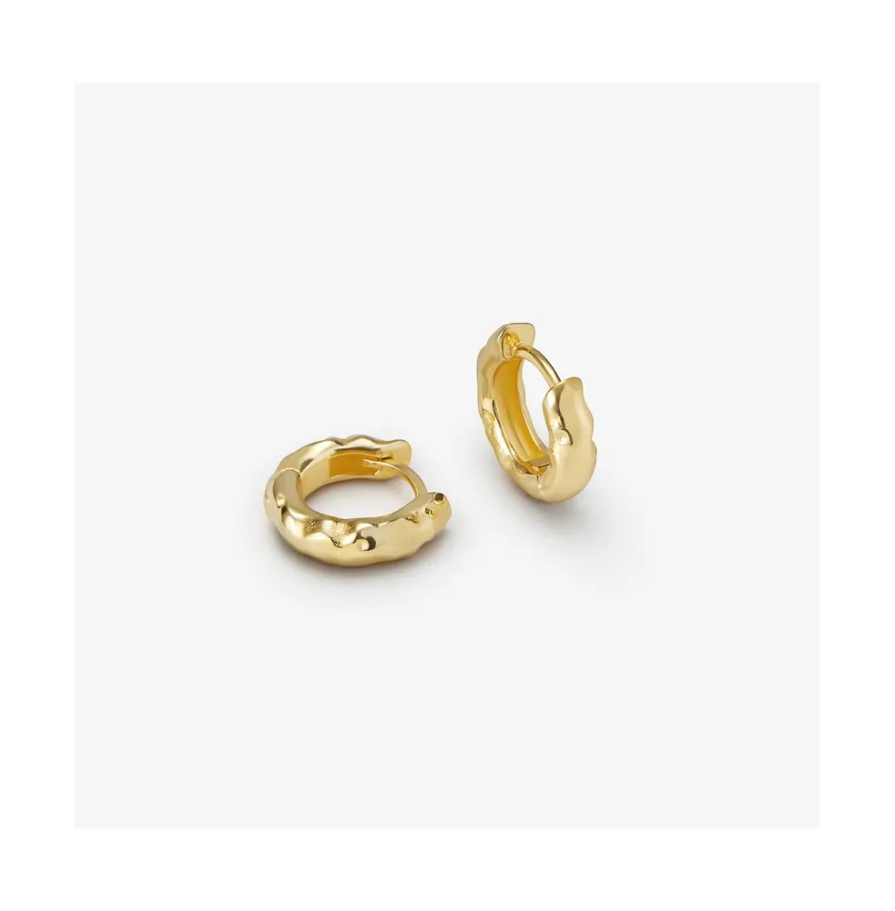 Ana Luisa Gold Huggie Hoop Earrings - Sarah