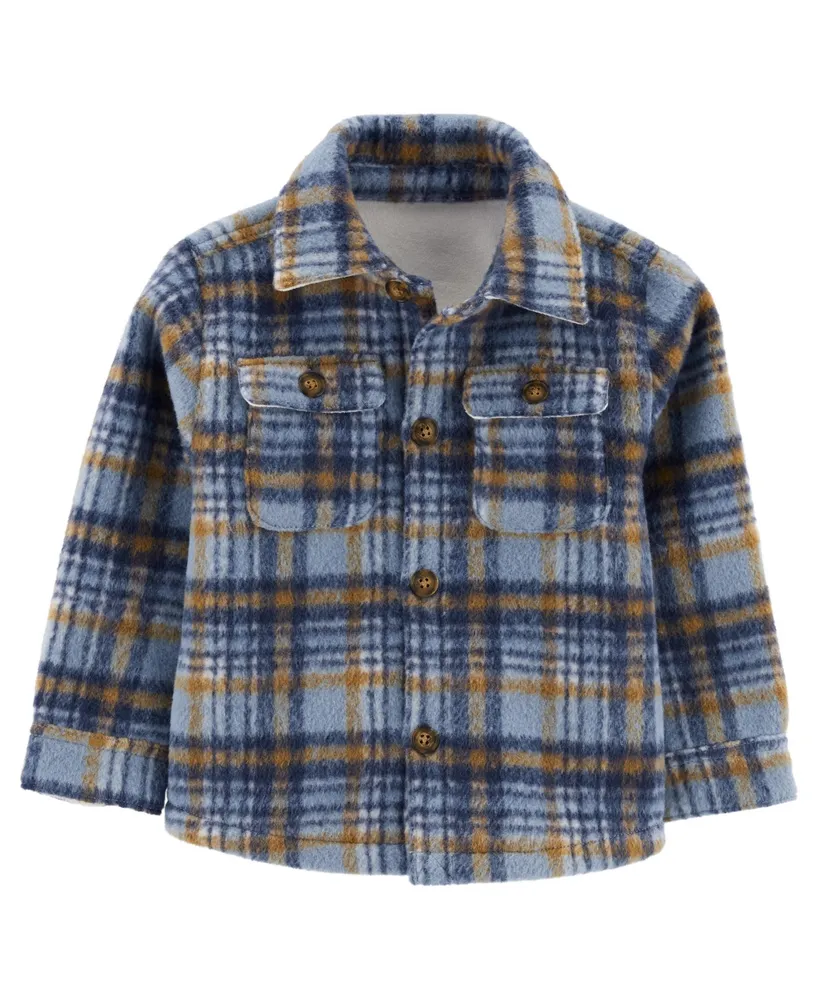 Carter's Toddler Boys Plaid Fleece Lined Shacket