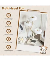 Cat Tree Tower 70'' Multi-Level Kitten Activity Center with 3 Perches & Balls