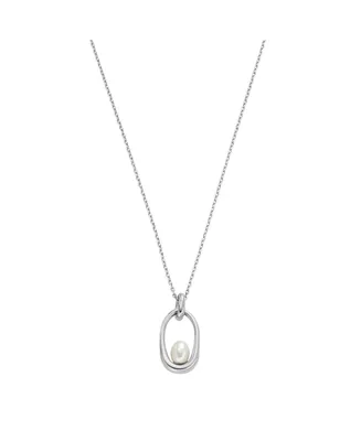 Skagen Women's Shell Pearl Pendant Necklace