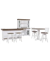Closeout Peighton 3 Piece Bar Set (Bar with 2 Stools)
