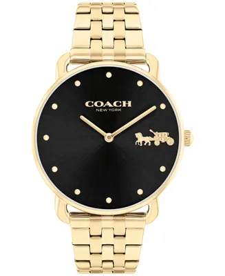 Coach Women's Elliot Gold-Tone Stainless Steel Bracelet Watch 36mm