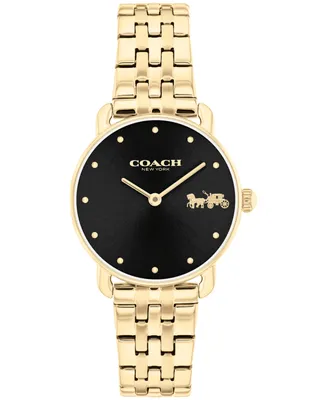 Coach Women's Elliot Gold-Tone Stainless Steel Bracelet Watch 28mm