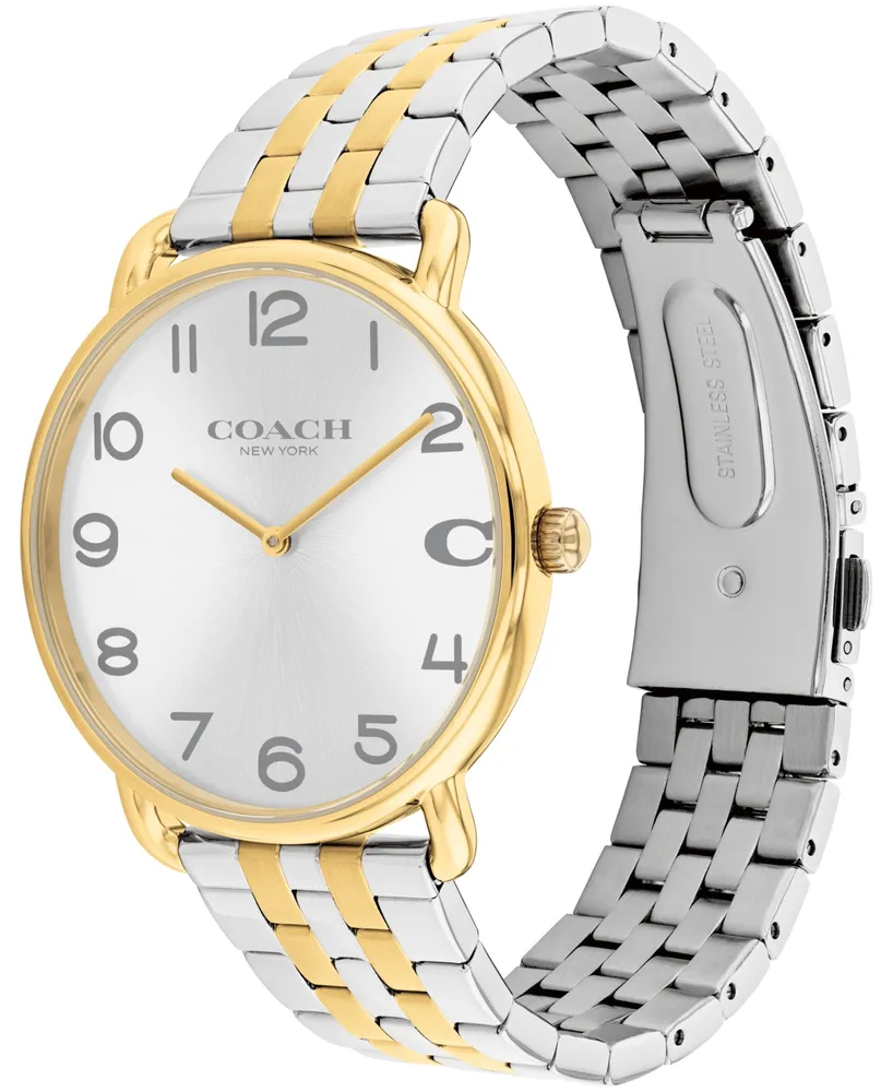 Coach Men's Elliot Two-Tone Stainless Steel Bracelet Watch 40mm - Two