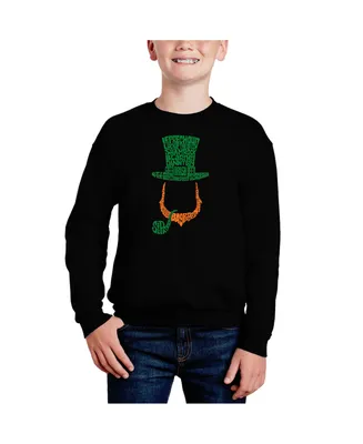 Leprechaun - Big Boy's Word Art Crewneck Sweatshirt