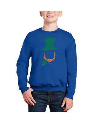 Leprechaun - Big Boy's Word Art Crewneck Sweatshirt