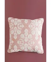 Roche Pastel Peach Throw Pillow, 18X18