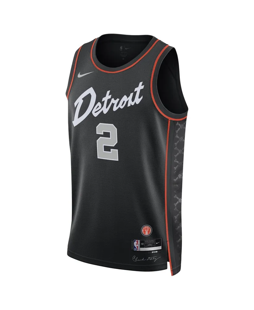 Men's and Women's Nike Cade Cunningham Black Detroit Pistons 2023/24 Swingman Jersey - City Edition