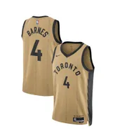 Men's and Women's Nike Scottie Barnes Gold Toronto Raptors 2023/24 Swingman Jersey - City Edition