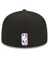 Men's New Era Black Golden State Warriors 2023/24 City Edition 59FIFTY Fitted Hat