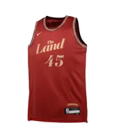 Big Boys Nike Donovan Mitchell Wine Cleveland Cavaliers 2023/24 Swingman Replica Jersey - City Edition