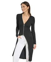Dkny Women's Zip-Front Cardigan Dress