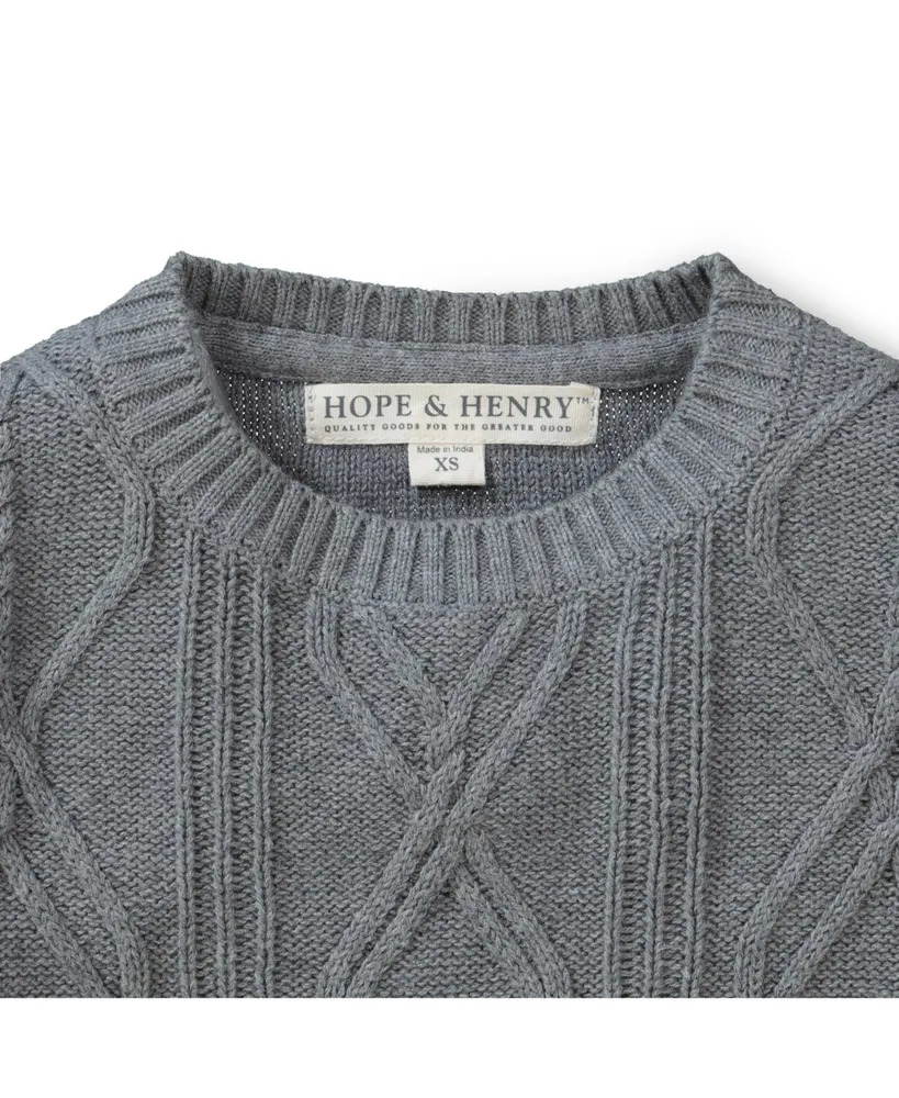 Hope & Henry Boys Organic Crew Neck Sweater, Infant