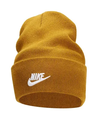 Men's Nike Gold Futura Lifestyle Tall Peak Cuffed Knit Hat