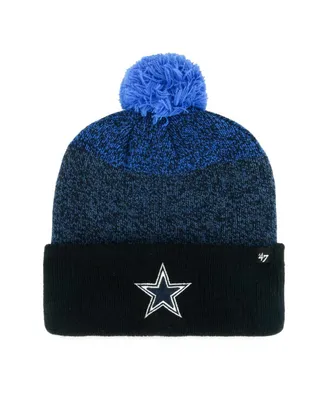 Men's '47 Brand Navy Dallas Cowboys Dark Freeze Cuffed Knit Hat with Pom