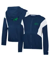 Women's Under Armour Navy, White Notre Dame Fighting Irish Game Day Full-Zip Jacket