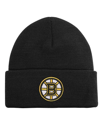 Youth Boys and Girls Boston Bruins Black Essential Cuffed Knit Hat