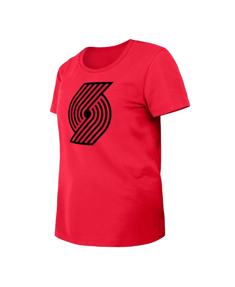 Women's New Era Red Portland Trail Blazers 2023/24 City Edition T-shirt