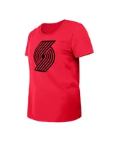 Women's New Era Red Portland Trail Blazers 2023/24 City Edition T-shirt