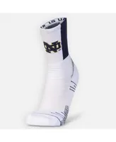 Men's Under Armour White Notre Dame Fighting Irish Playmaker Crew Socks