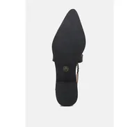 Suniva Womens Black Flat Sandal