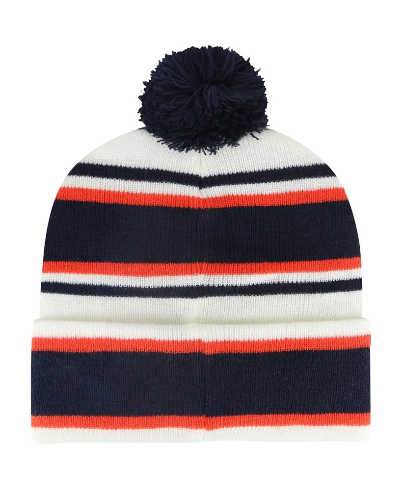 Youth Boys and Girls '47 Brand White Auburn Tigers Stripling Cuffed Knit Hat with Pom