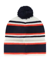 Youth Boys and Girls '47 Brand White Auburn Tigers Stripling Cuffed Knit Hat with Pom
