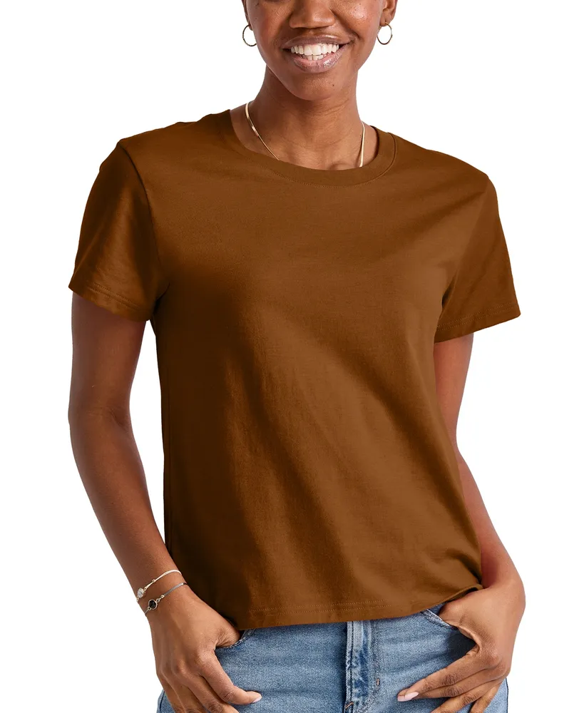 Hanes Originals Womens Tri-Blend T-Shirt, Lightweight T-Shirt for Women,  Relaxed