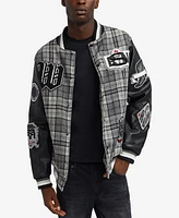 Reason Men's Tartan Varsity Jacket