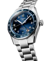 Longines Men's Swiss Automatic Spirit Zulu Time Stainless Steel Bracelet Watch 39mm