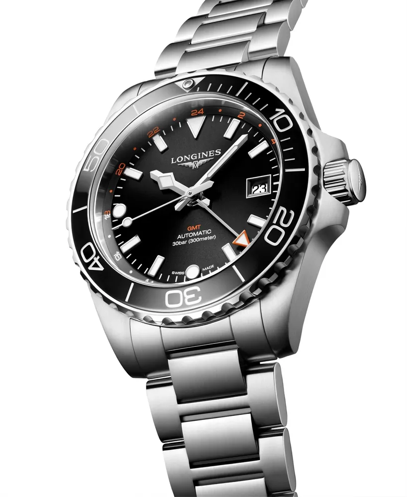 Longines Men's Swiss Automatic HydroConquest Stainless Steel Steel Bracelet Watch 41mm