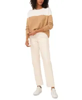 Vince Camuto Cozy Extended Shoulder Color Blocked Sweater